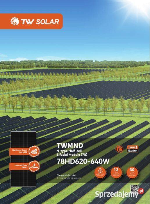 Tongwei TWMND 78HD 640Wp NType Bifacial Double