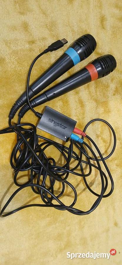 Dwa mikrofony Singstar adapter Kraków