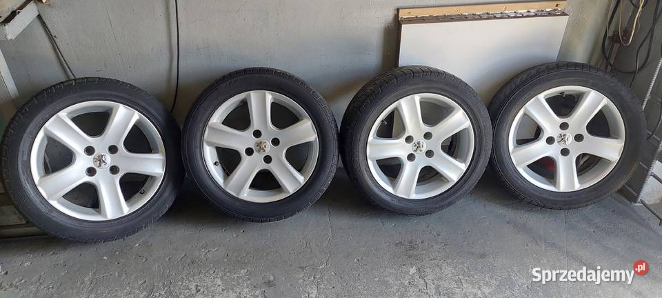 Alufelgi z oponami Peugeot 16 20555R16 wielkopolskie Konin