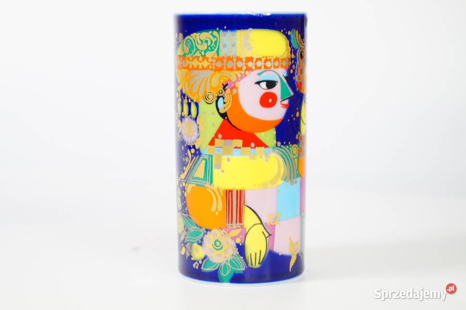 Wazon porcelanowy Bjorn Wiinblad kobalt