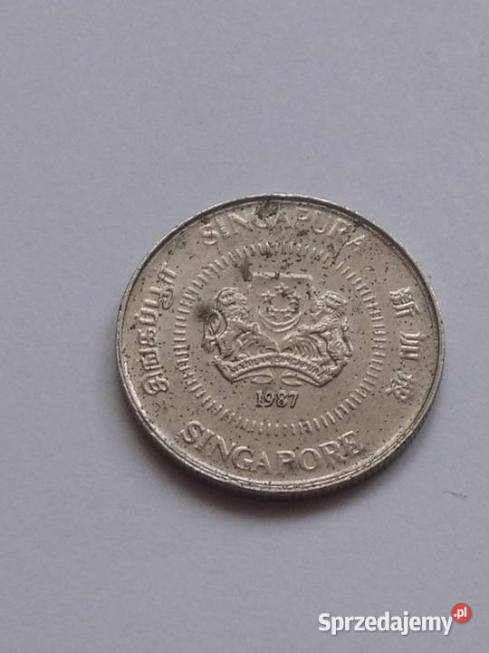 Moneta 10 centów Singapur 1987r Dąbrowa Górnicza sprzedam