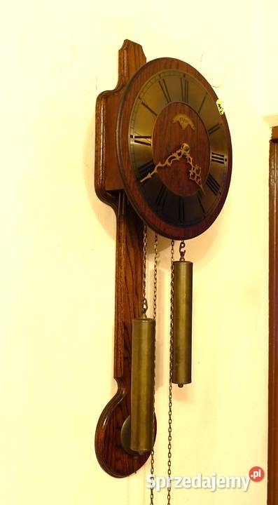 Zegar ścienny Orfac odważnikowy dębowy112