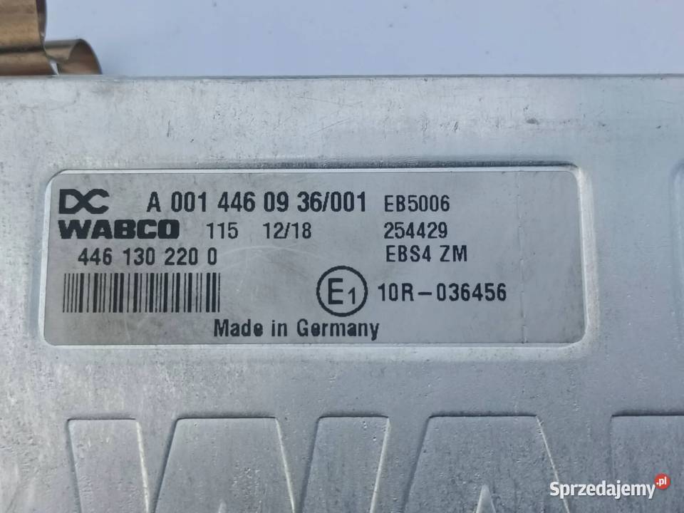MercedesBenz Actros MP4 STEROWNIK EBS 4 Przemęt