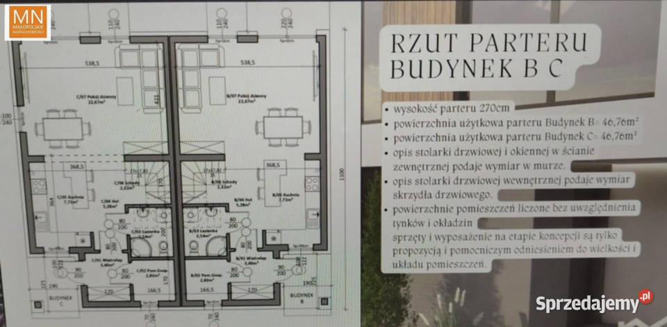 Dom bliźniak do sprzedania Łuczyce 120m2