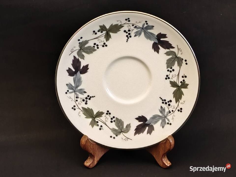 Zestaw kawowy angielski Royal Doulton Burgundy