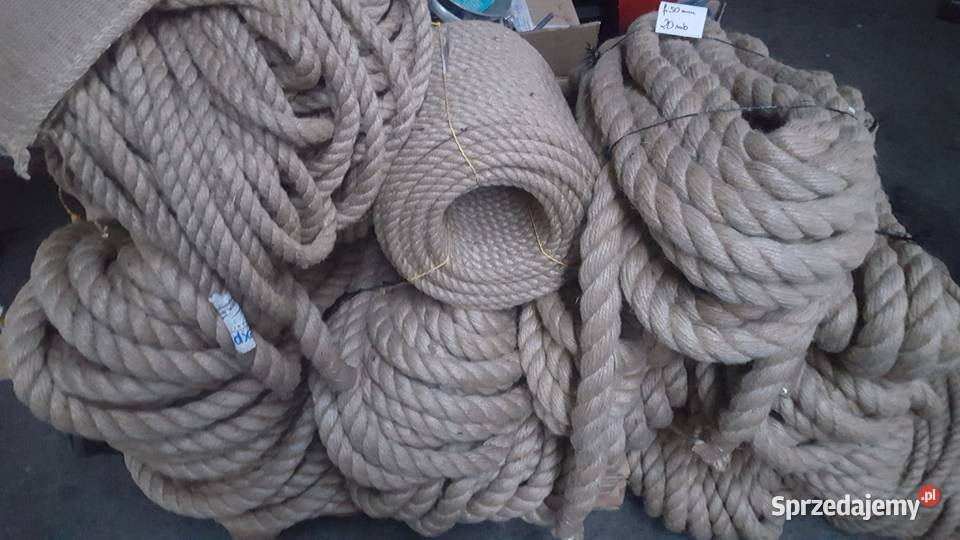 Naturalna LINKA JUTOWA 6MM sznurek jutowy Rzeszotary sprzedam