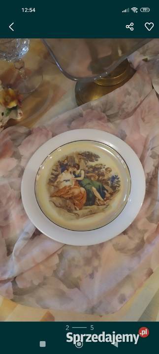 Talerzyk kolekcjonerski scenki dworskie Wrocław