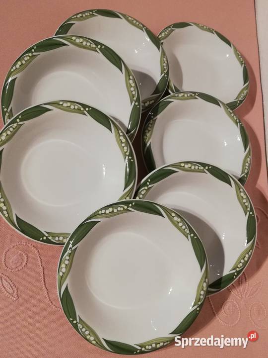 Talerze do zupy w konwalie porcelana Thomas Gorlice
