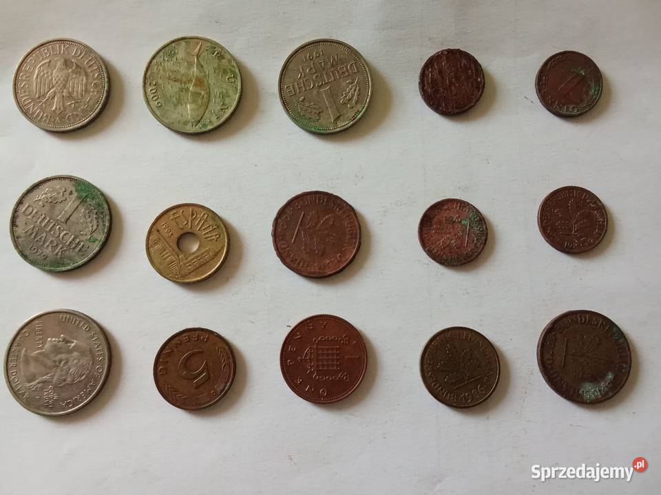 Zestaw Monet Różne Stare 40