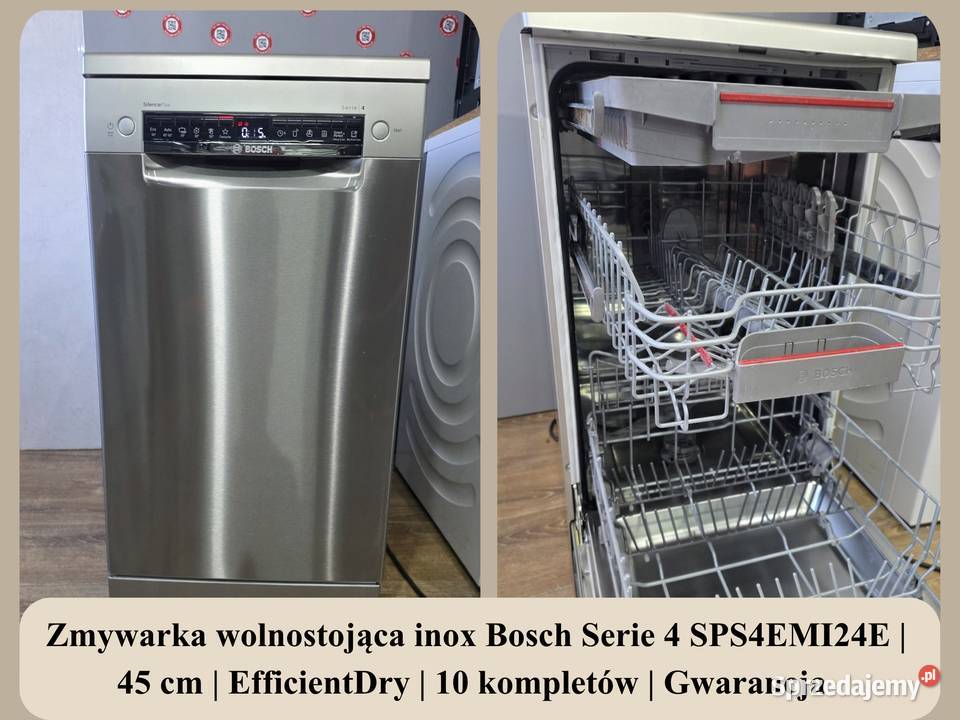Zmywarka wolnostojąca inox Bosch Serie 4 Zmywarki Wrocław