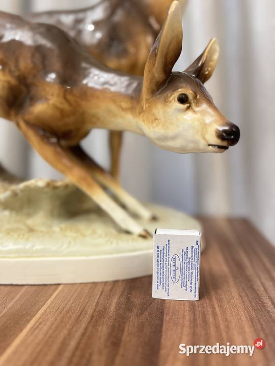 Wanke Royal Dux figurka myśliwska porcelanowa śląskie Jastrzębie-Zdrój
