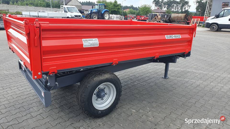 Przyczepa rolnicza ładowność 3t EuroMasz nieuszkodzony Kielce