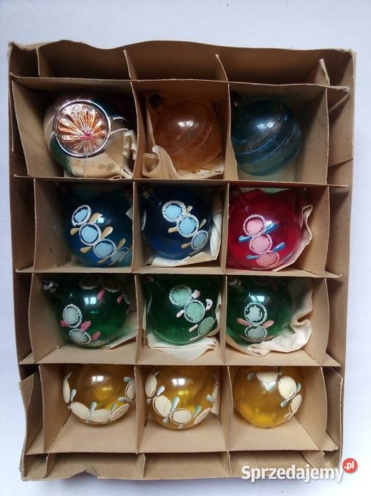 szklane stare bombki vintage PRL Częstochowa sprzedam