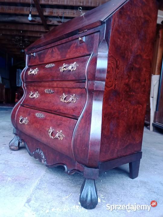 Sekretarzyk Rzeźbiony Orzech Włochy