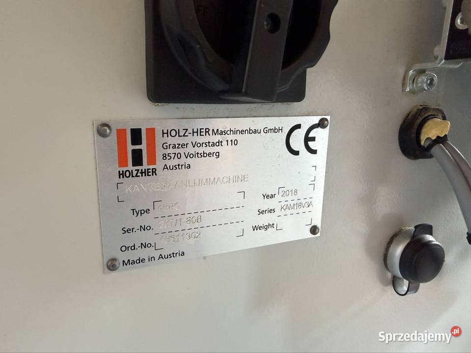 Okleiniarka oklejarka Holzher Lumina 1380 77 Gorlice
