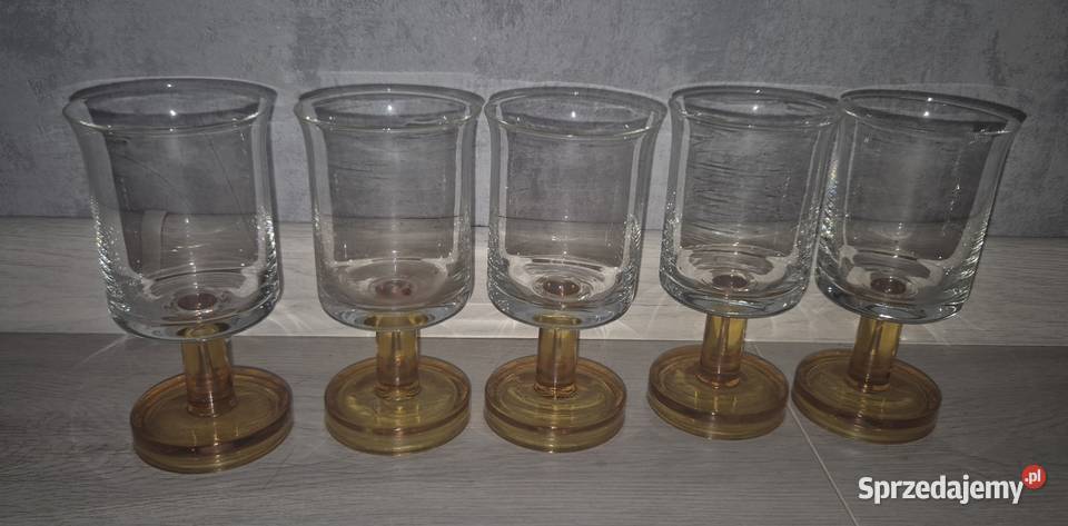 Kieliszki szklanki pucharki PRL Vintage 18 sztuk Łódź sprzedam