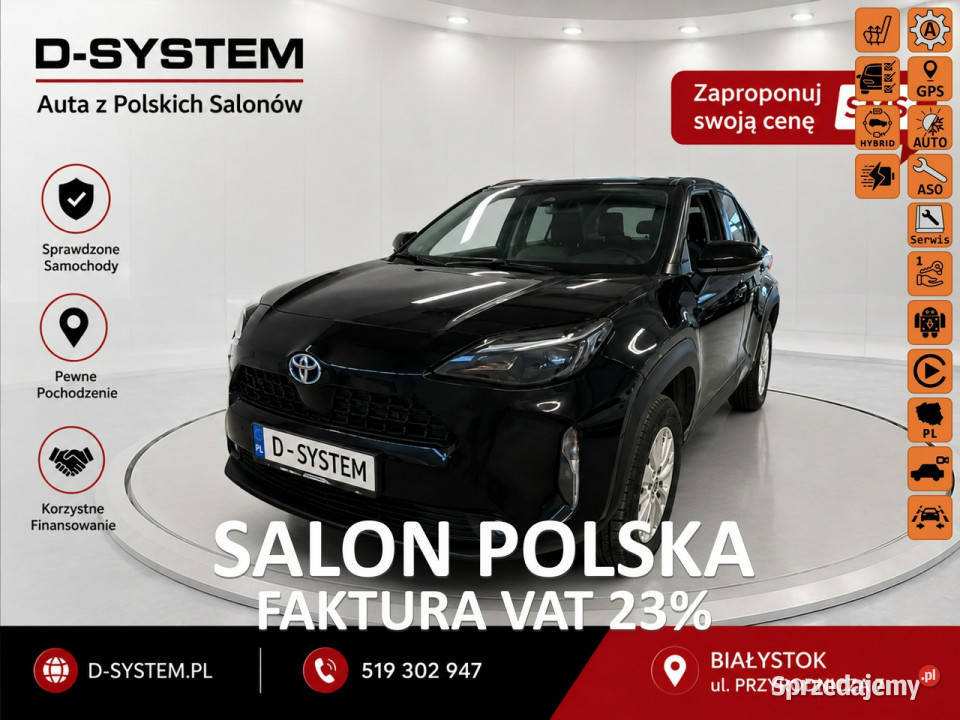 Toyota Yaris Cross 2223 Salon Polska 1Właściciel podlaskie Białystok
