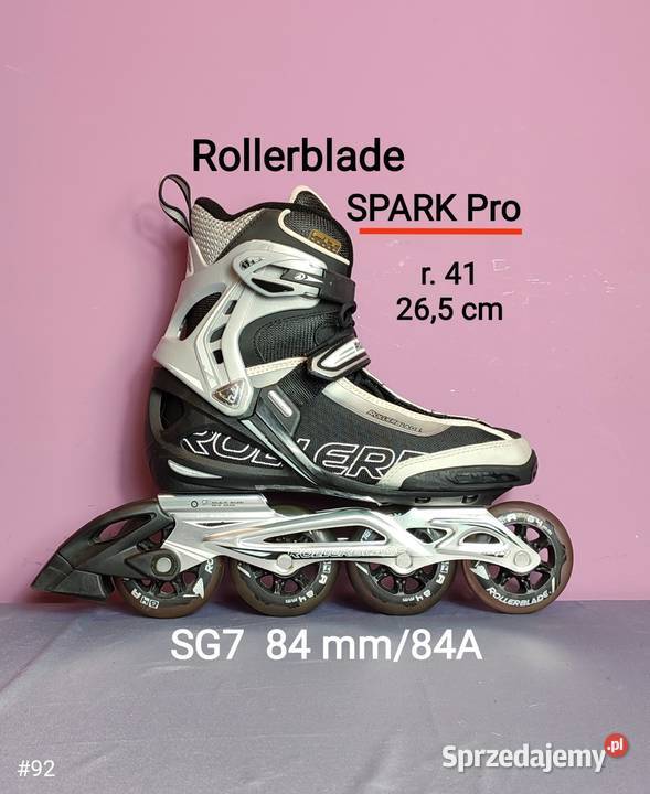 Super rolki Rollerblade SPARK PRO duże koła Jasień