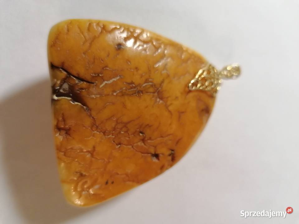 Wisior Bursztyn Bałtycki Rękodzieło