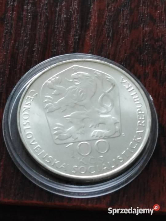 Moneta 100 koron 1977 Czechosłowacja Żary