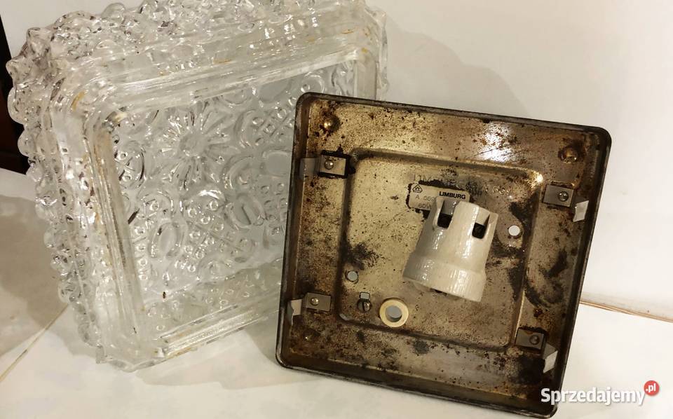 Plafon kinkiet Glashutte Limburg Niemcy lata 70 Plafony Myślachowice