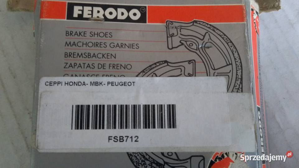 Szczęki hamulcowe Ferodo FSB712 KTM SX HONDA PX Szczęki