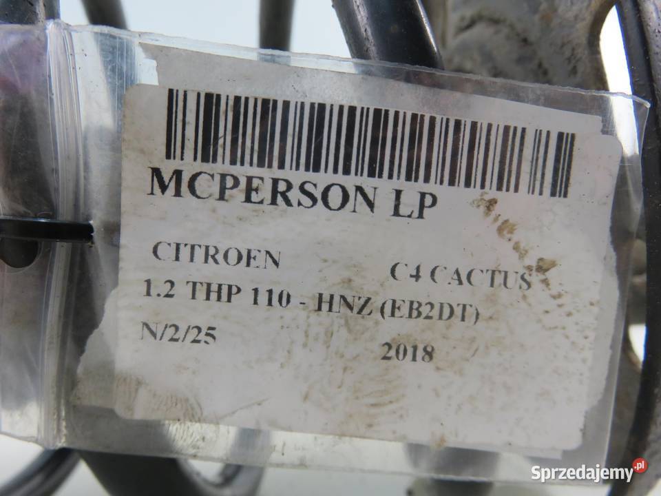 MCPERSON LEWY PRZEDNI CITROEN C4 CACTUS 12 THP osobowe