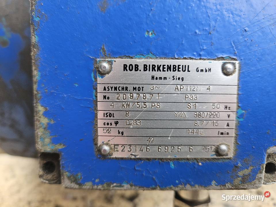 Silnik 3 fazowy 4kw Kamostek