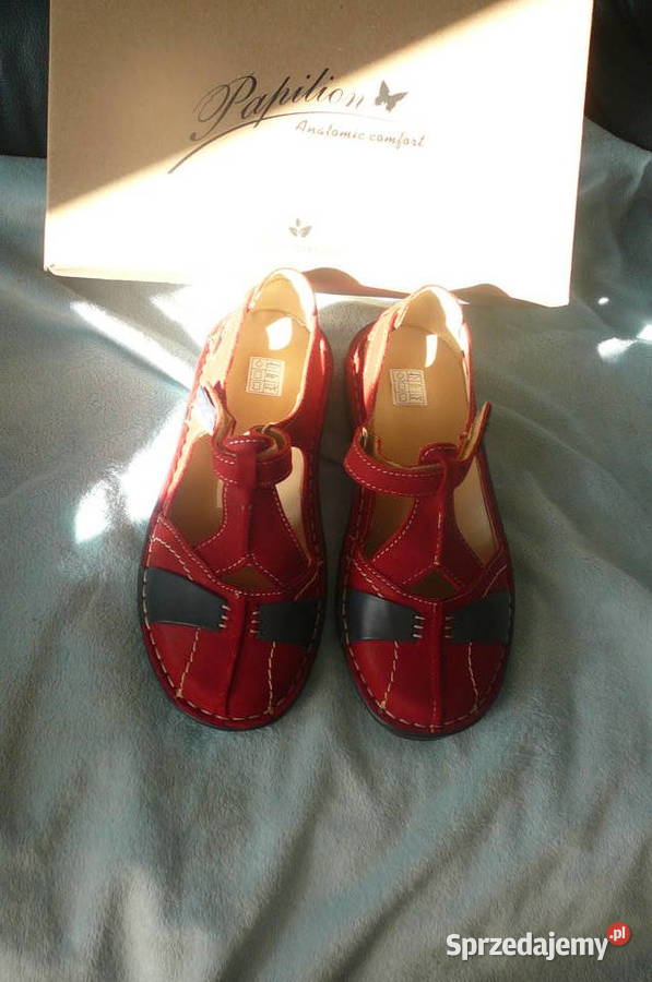 Buty czerwone skóra naturalna 36 Nowe sprzedam