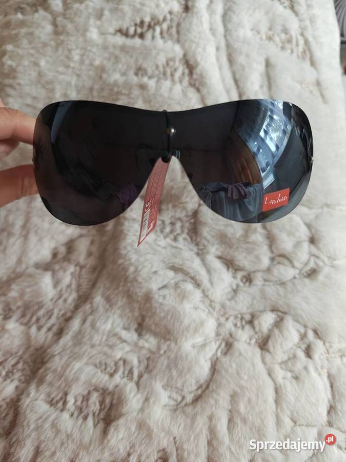 Czarne zdobione okulary przeciwsłoneczne NOWE małopolskie Kraków