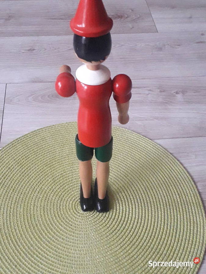 Figurka drewniana Pinokio Vintage Staszów sprzedam