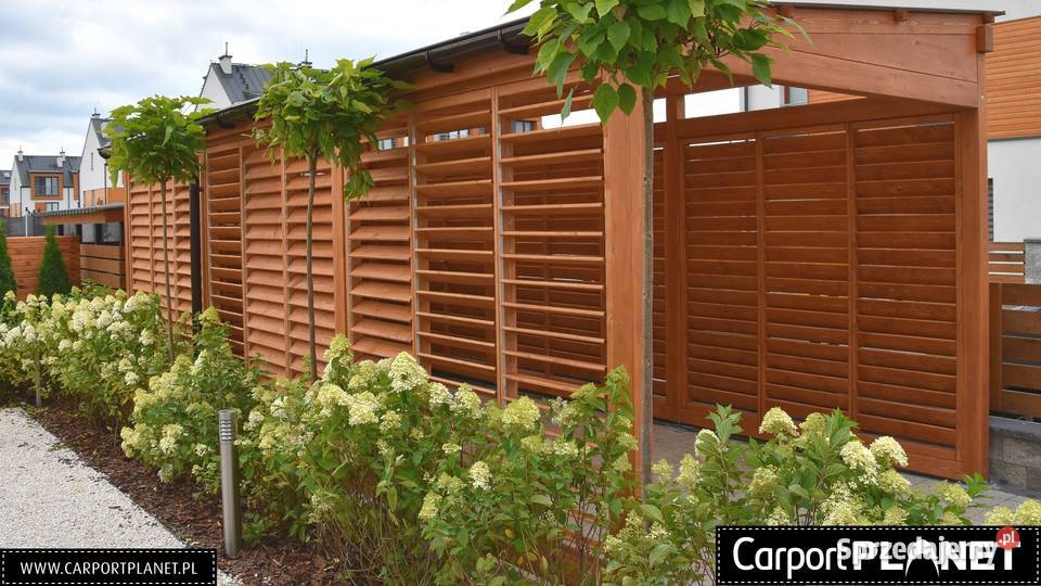 Wiata drewniana carport zadaszenie samochodu Poznań sprzedam