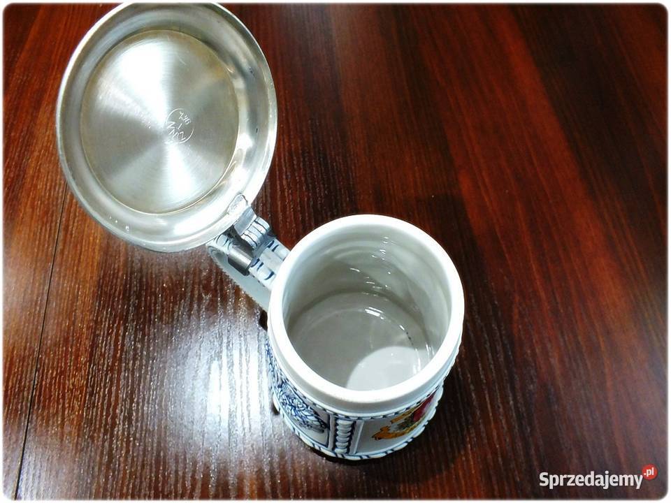 Kufel niemiecki Hopfen und Malz z cynową