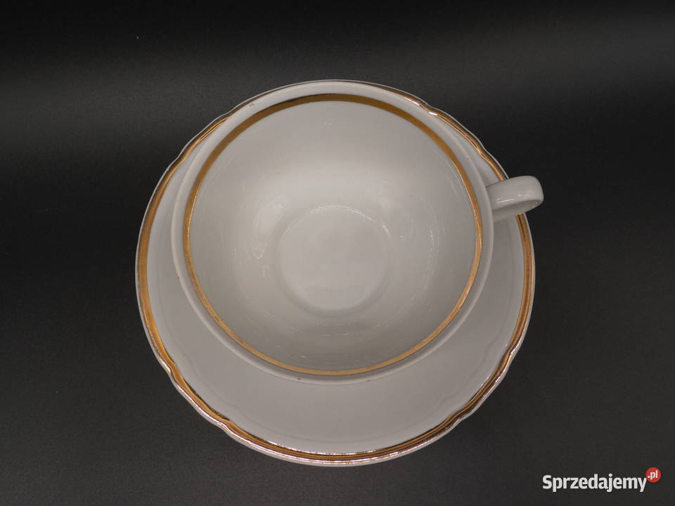 Filiżanka ze spodkiem Porzellanfabrik Porcelana i szkło