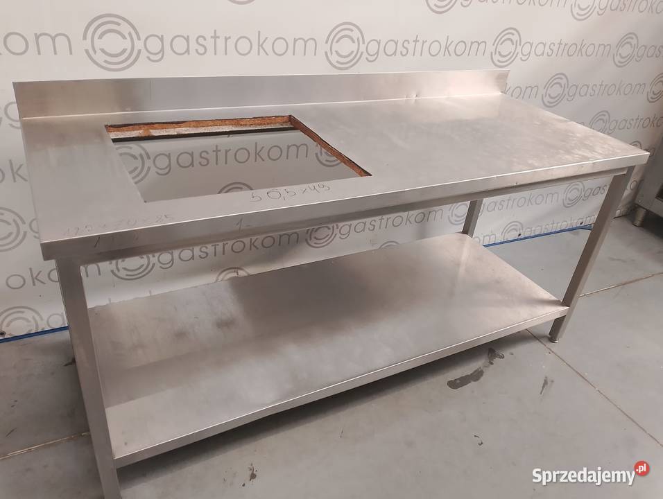 Stół z otworem na płytę grzewczą 182x70x85 Wrocław