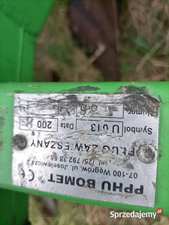 Sprzedam pług nieuszkodzony Tomaszów Lubelski