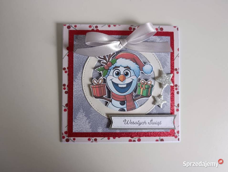 Kartka Świąteczna Boże narodzenie ręcznie Łódź
