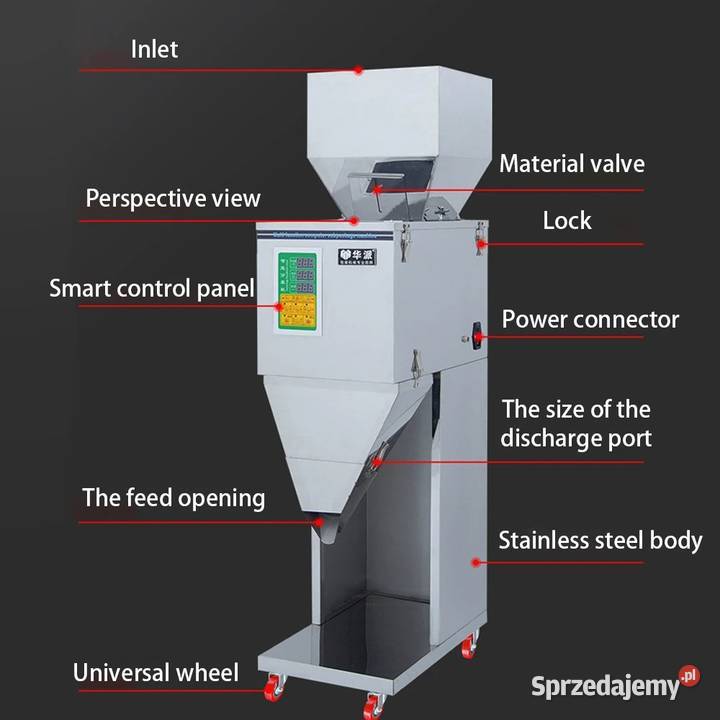 AUTOMATYCZNA Waga ważenia Bobu łuskarka maszyna Maszyny do obróbki i pakowania Żmigród