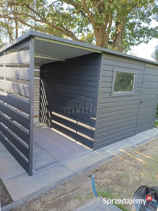 Schowek domek ogrodowy 3x25m wiata 15m drzwi Kalisz