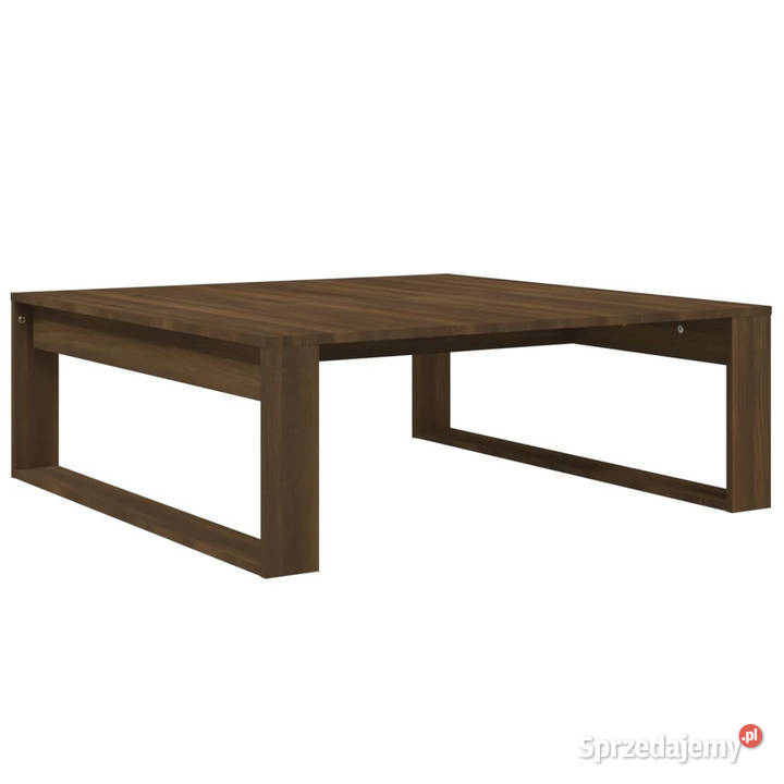 Stolik kawowy brązowy dąb 100x100x35 WM816001 Stoły
