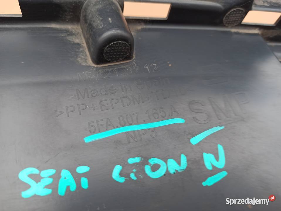 SEAT LEON IV 4 MOCOWANIE HALOGENU LEWE ZDERZAK Bieleń