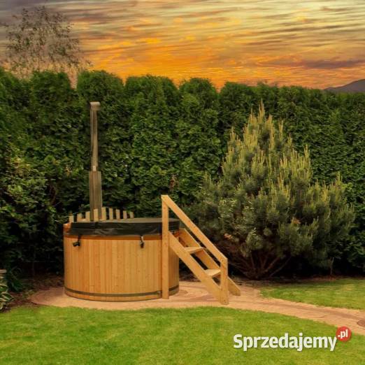 Wanna z hydromasażem opalana drewnem 180 4os