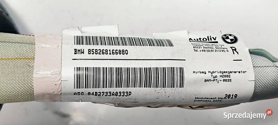 KURTYNA PRAWA BMW E46 320 D 858268166080 osobowe