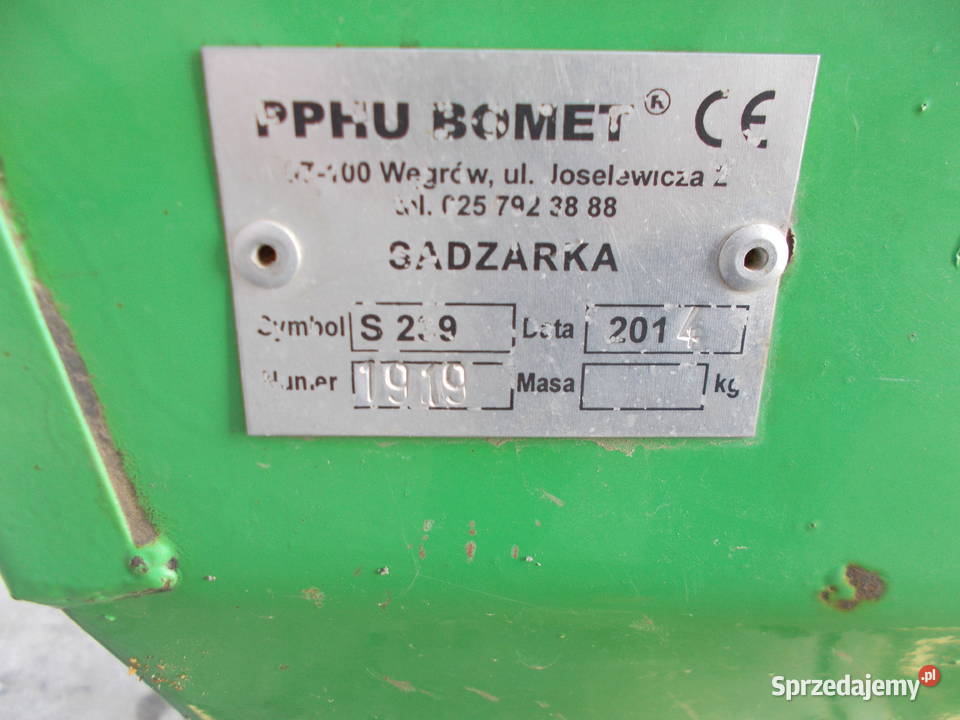 Sadzarka BOMET GEMINI S239 kubełkowa dwurzędowa Siewniki i sadzarki sprzedam