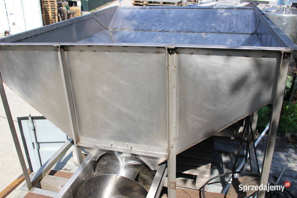 Zasobnik ze śrubą podającą wykonanie nierdzewne Krynica-Zdrój