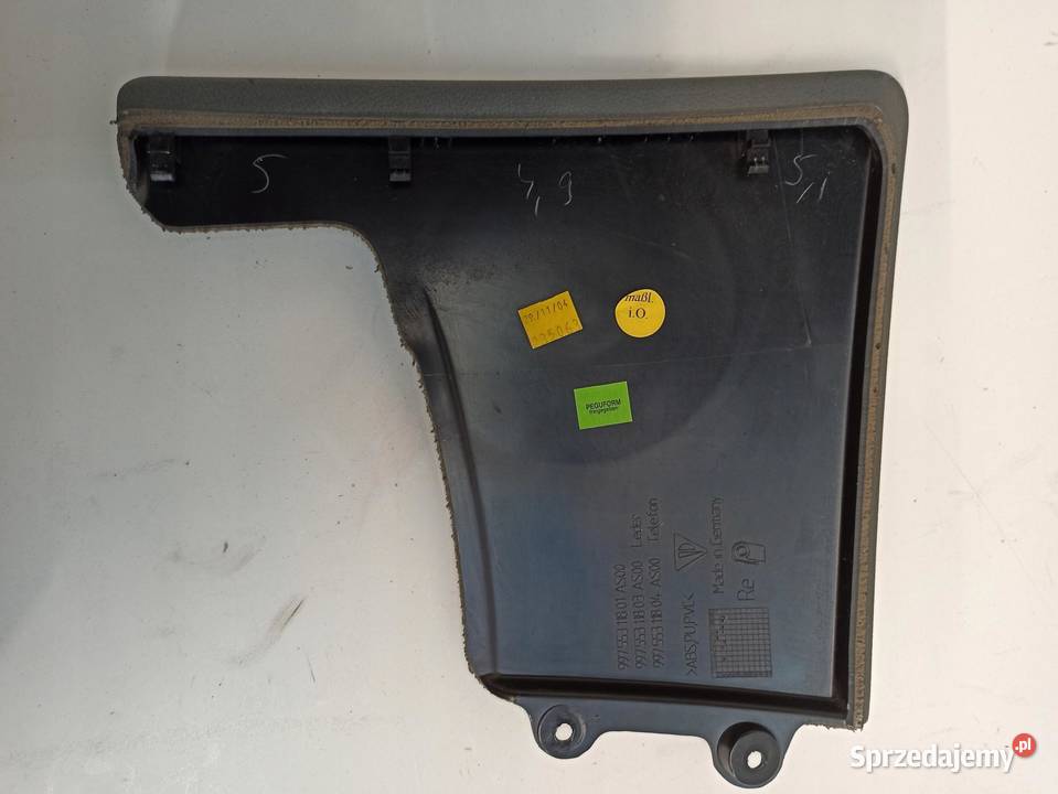 OSŁONA KONSOLI TAPICERKA PRAWA BOXSTER 996553118 osobowe