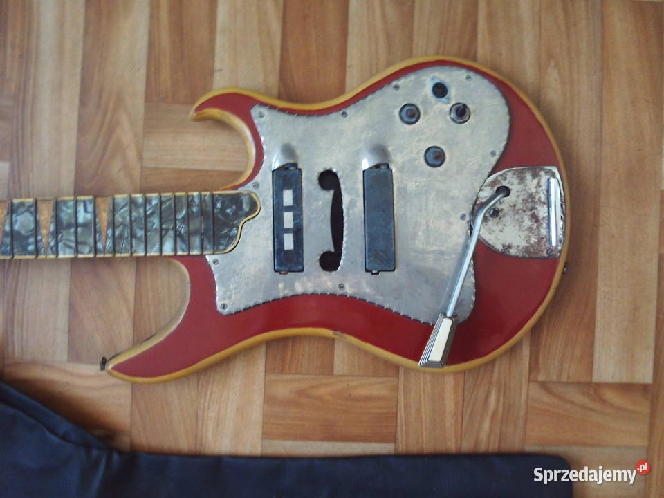 Stara zabytkowa gitara elektrycznaMUZA praworęczna wielkopolskie Kalisz sprzedam