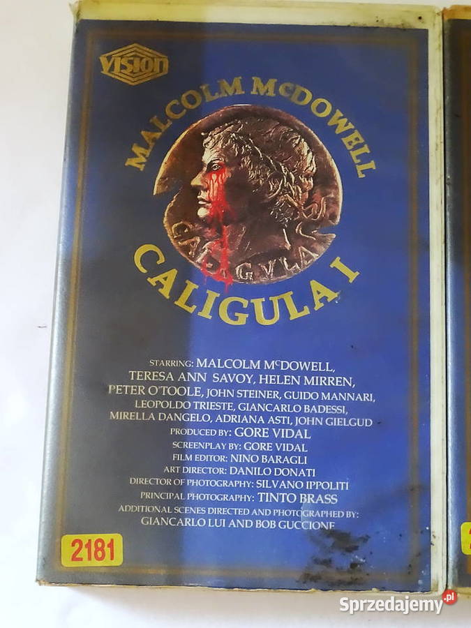 Film Caligula dwie części na dwu kasetach VHS Biłgoraj