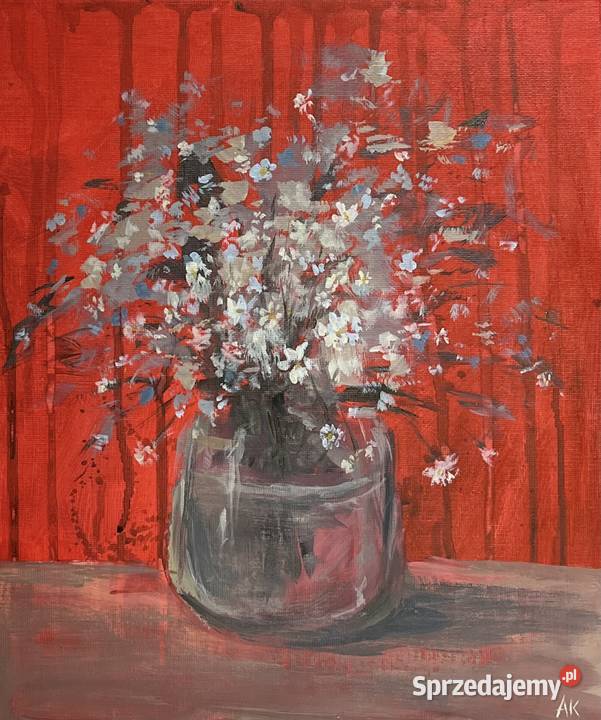 Obraz malarski akryl 25x30 Płock