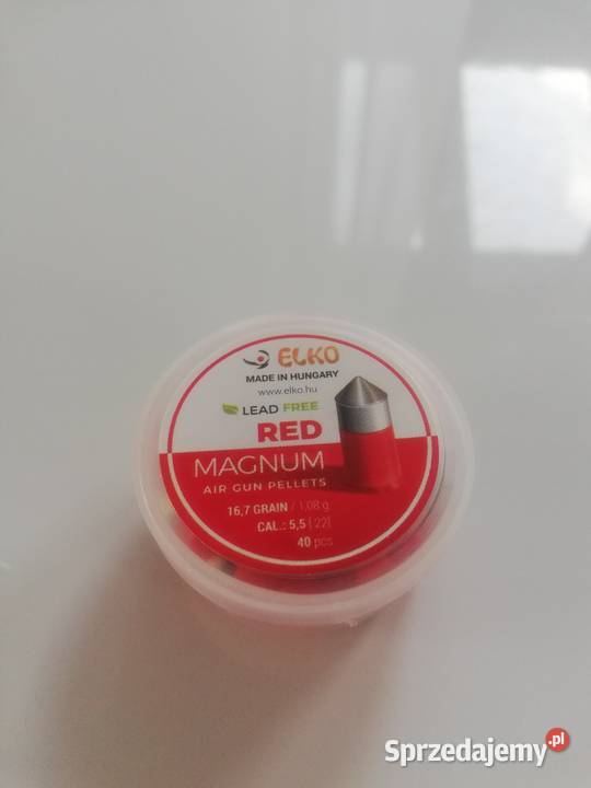 Śrut bezołowiowy czerwony RED MAGNUM 55 mm ostry Sporty strzeleckie i myślistwo